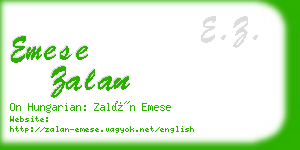 emese zalan business card